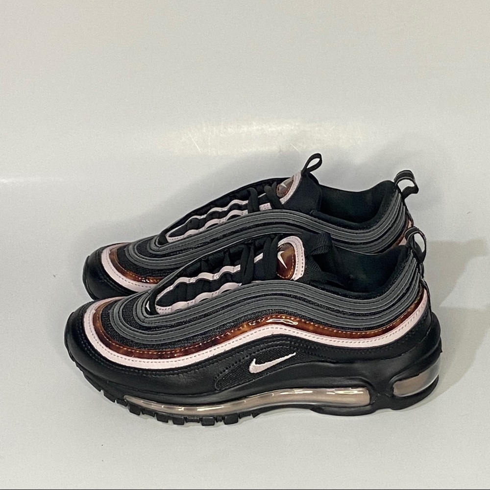 Women’s Nike Air Max 97 Running Shoes Sneaker Black Brown White 3M NEW